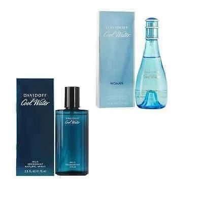 Davidoff Cool Water Deodorants Set - (1 Men 75 ml + 1 Women 100 ml) - GottaGo.in