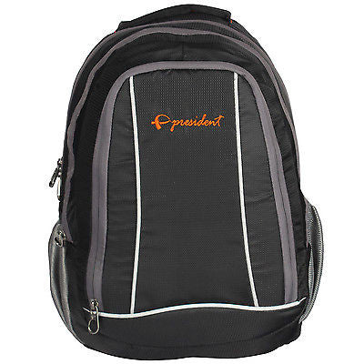 Shiny Black Backpack / School Bag by President Bags - GottaGo.in