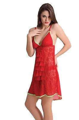 Bold Desire Babydoll Set Red #536 - GottaGo.in