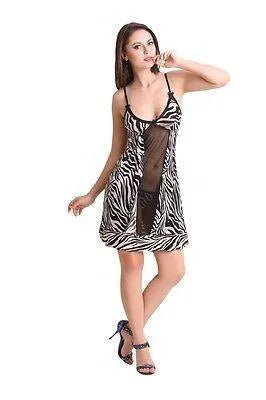 Bold Desire Babydoll Set Black-White #520C - GottaGo.in