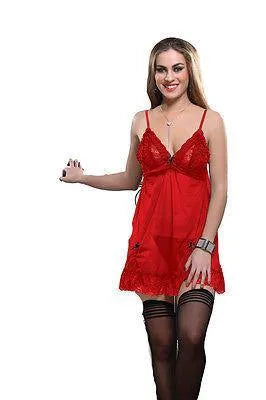 Bold Desire Babydoll Set Red #508 - GottaGo.in
