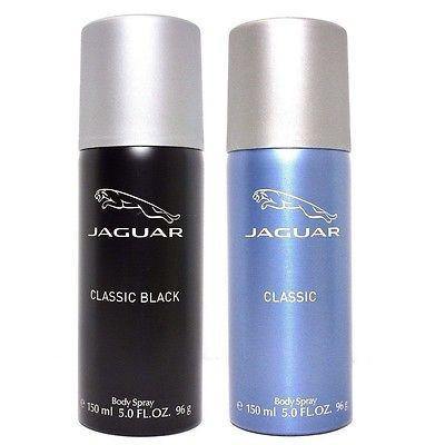 Jaguar Classic Black and Classic Blue Deodorants for Men (Set of 2 x 150 ml) - GottaGo.in