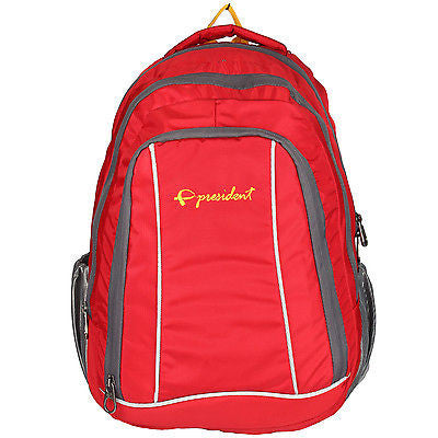 Shiny Red Backpack / School Bag by President Bags - GottaGo.in