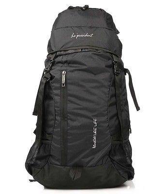 Himalaya Black Haversack / Rucksack / Hiking Backpack by President Bags - GottaGo.in