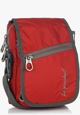 WP 03 Red Waist Pouch / Messenger Bag / Travel Accessory by President Bags - GottaGo.in