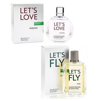 United Colors of Benetton EDT Perfume Combo of Let's Love Women & Let's Fly Men (100 ml x 2) - GottaGo.in