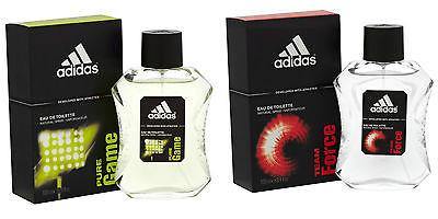 Adidas Combo - Pure Game and Team Force EDT Perfume for Men (100 ml x 2) - GottaGo.in