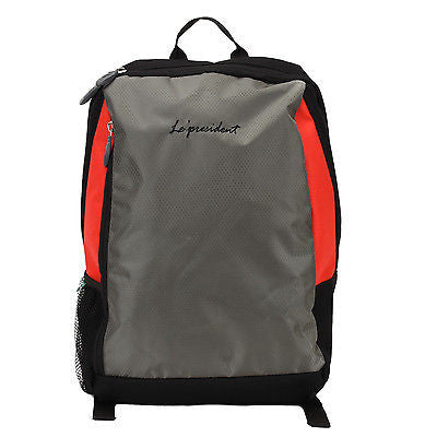 True Grey-Red Laptop Backpack by President Bags - GottaGo.in