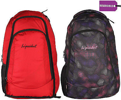 Reversible Red Backpack / School Bag by President Bags - GottaGo.in