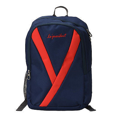Y Red-Blue Laptop Backpack by President Bags - GottaGo.in
