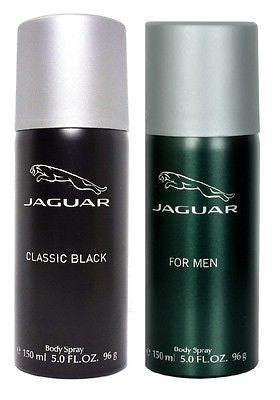 Jaguar Classic Black and Classic Green Deodorants for Men (Set of 2 x 150 ml) - GottaGo.in