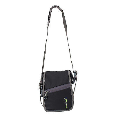 WP 03 Black Waist Pouch / Messenger Bag / Travel Accessory by President Bags - GottaGo.in