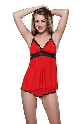 Bold Desire Babydoll Set Red #517 - GottaGo.in