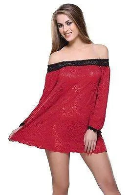 Bold Desire Babydoll Set Red #518 - GottaGo.in