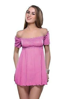 Bold Desire Babydoll Set Pink #516 - GottaGo.in