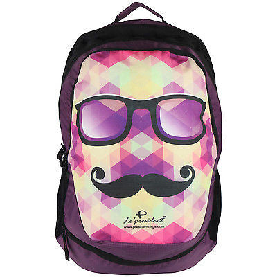 Rainco Glares Purple Backpack / School Bag by President Bags - GottaGo.in