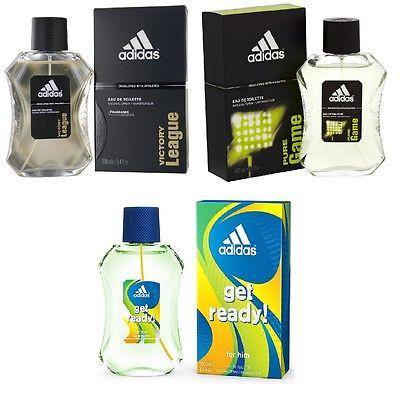 Adidas Combo - Victory League, Pure Game and Get Ready EDT Perfume for Men (100 ml x 3) - GottaGo.in