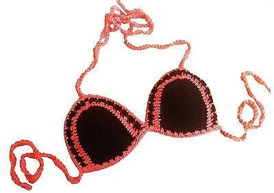Knot in Love Beauty Black Crochet Bikini Bra Top - GottaGo.in