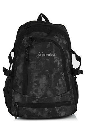 Learner Black-Grey Backpack / School Bag by President Bags - GottaGo.in