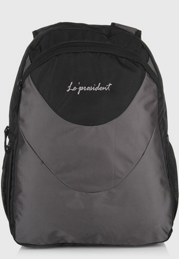2 Face Grey Backpack / School Bag by President Bags - GottaGo.in
