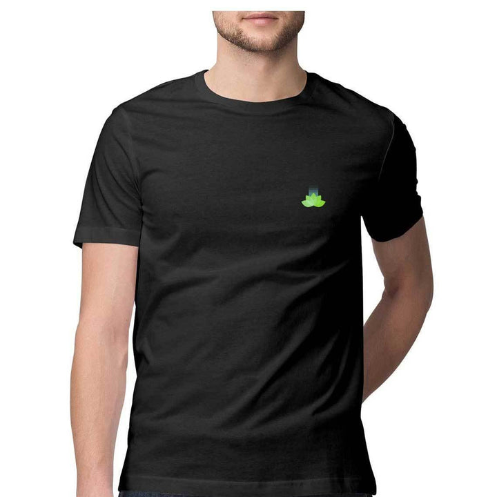 Suvo Leaf Round Neck Half Sleeves T-shirt for Men - GottaGo.in