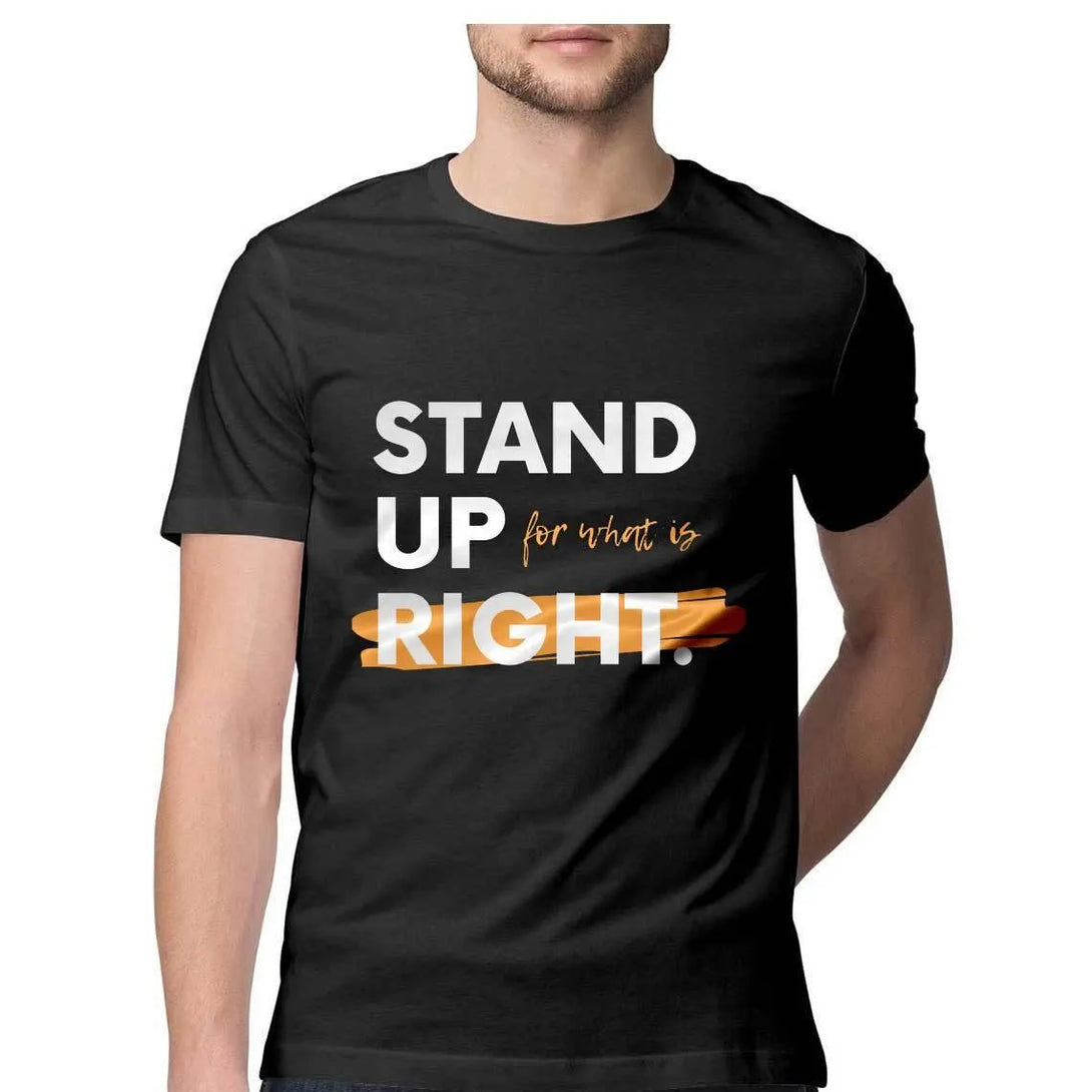Stand Up Round Neck T-shirt for Men - GottaGo.in