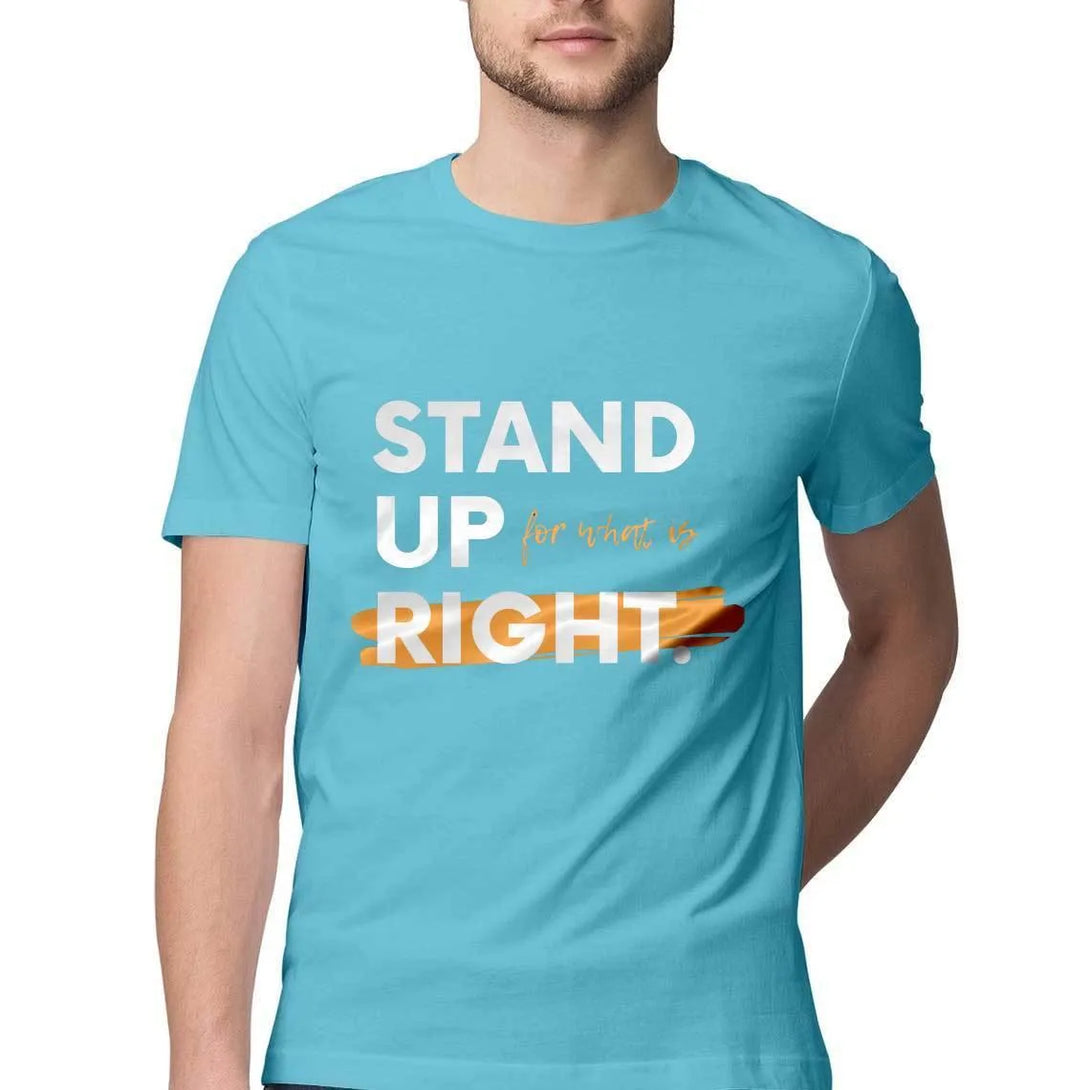 Stand Up Round Neck T-shirt for Men - GottaGo.in