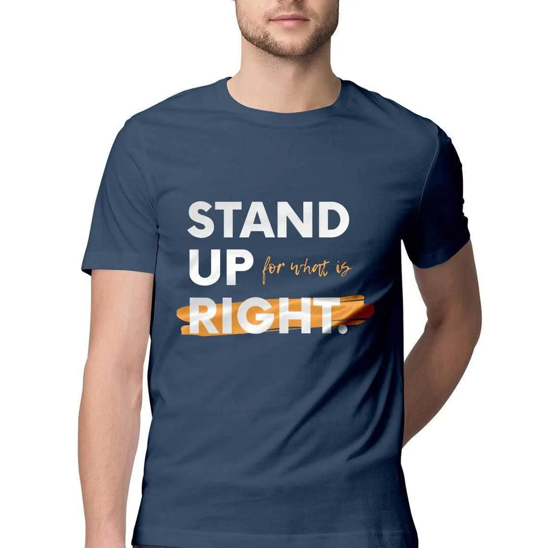 Stand Up Round Neck T-shirt for Men - GottaGo.in