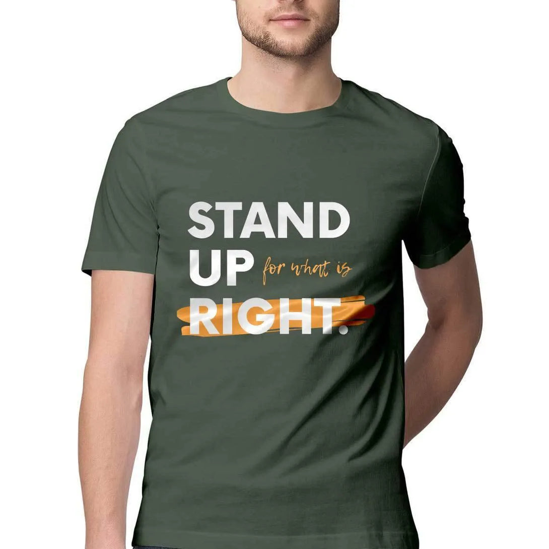 Stand Up Round Neck T-shirt for Men - GottaGo.in
