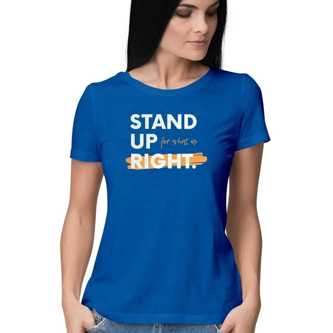 Stand Up Round Neck T-shirt for Women - GottaGo.in