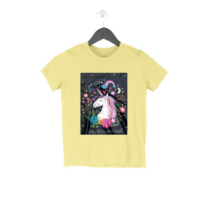 Unicorns Are Real Cotton T-shirt for Kids - GottaGo.in