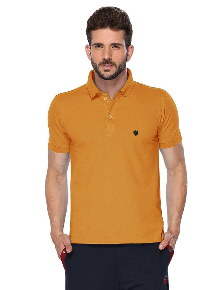 ONN Men's Cotton Polo T-Shirt in Solid Mustard colour - GottaGo.in