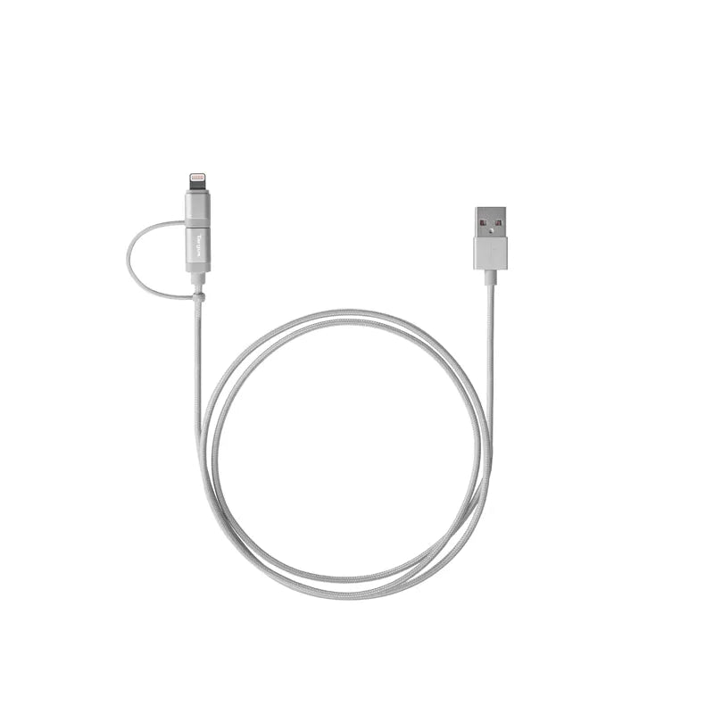 Targus ACC99505AP Aluminium Series 2-in-1 (Lightning & Micro USB) Cable - GottaGo.in