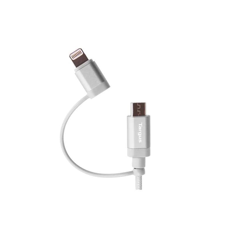 Targus ACC99505AP Aluminium Series 2-in-1 (Lightning & Micro USB) Cable - GottaGo.in