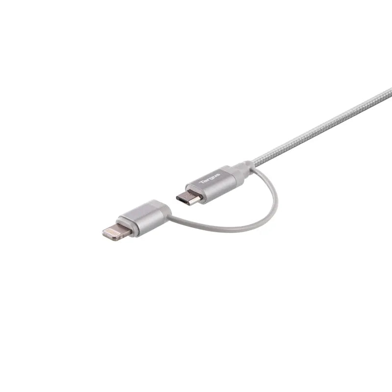 Targus ACC99505AP Aluminium Series 2-in-1 (Lightning & Micro USB) Cable - GottaGo.in