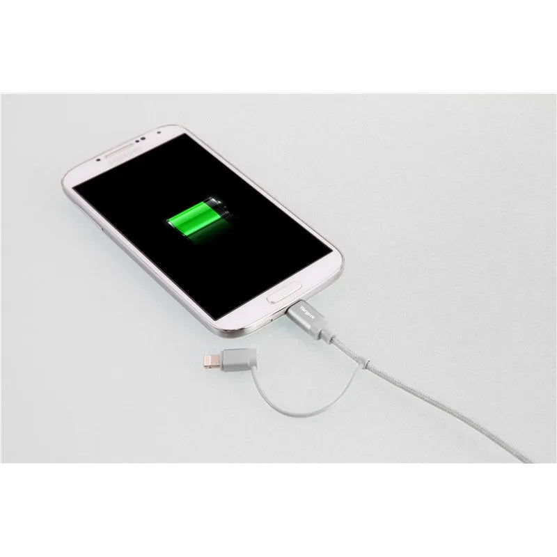 Targus ACC99505AP Aluminium Series 2-in-1 (Lightning & Micro USB) Cable - GottaGo.in