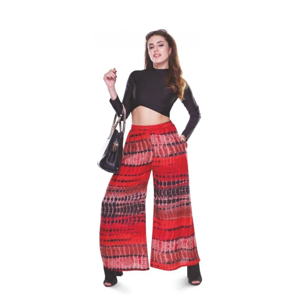 Lyra Printed Palazzo Pants - GottaGo.in