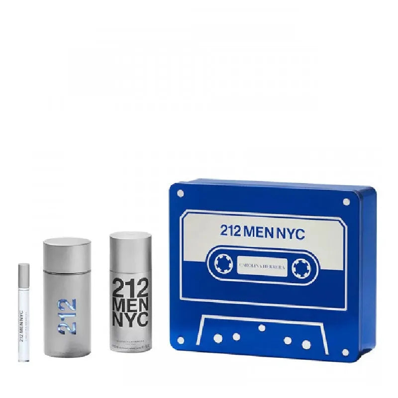 Carolina Herrera 212 Men 3 Pcs. Gift Set - GottaGo.in