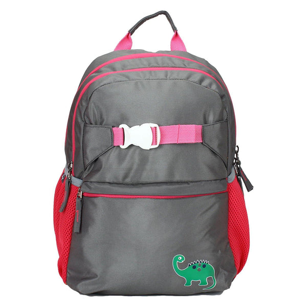 Dino Grey Backpack / School Bag by President Bags - GottaGo.in