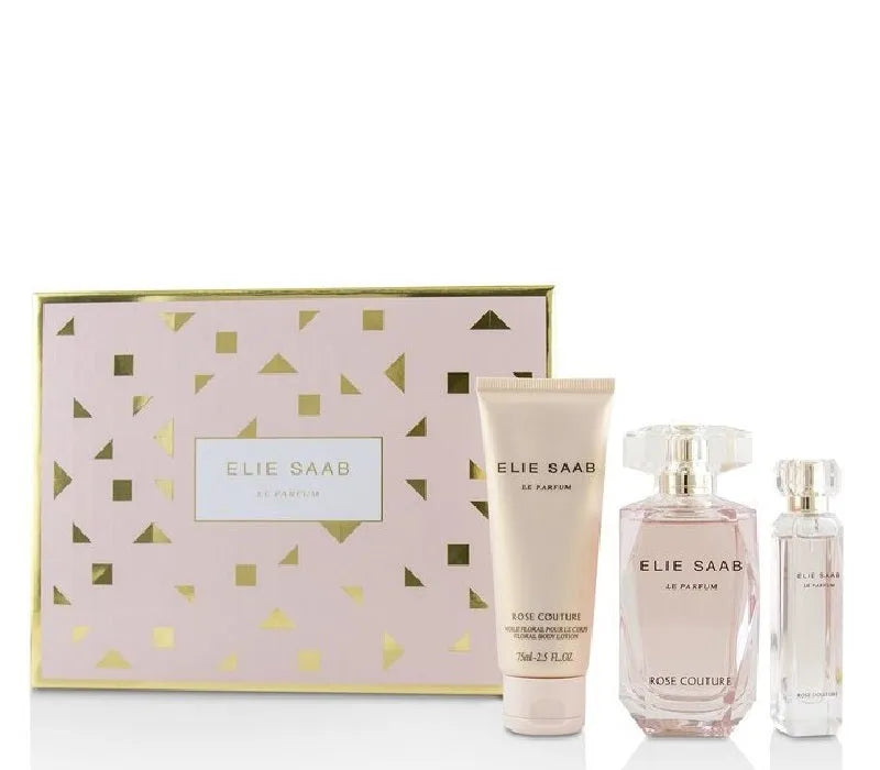 Elie Saab Le Parfum Rose Couture 3 Pcs. Gift Set for Women - GottaGo.in