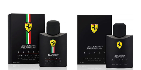 Scuderia Ferrari Black and Ferrari Black Limited Edition EDT Perfume Set for Men (125 ml x 2)