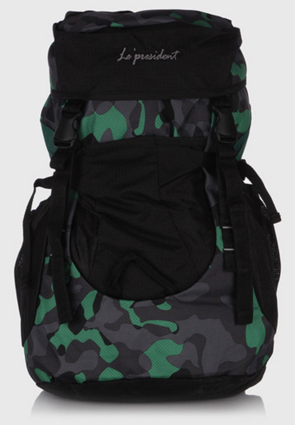 Forester Black Haversack / Rucksack / Hiking Backpack by President Bags - GottaGo.in
