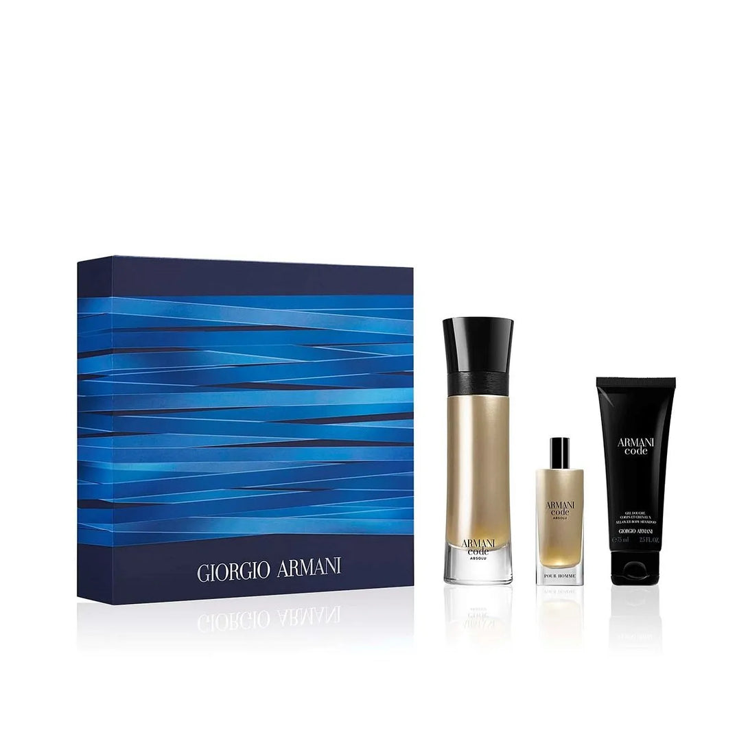Giorgio Armani Code Absolu Pour Homme 3 Pcs. Gift Set - GottaGo.in
