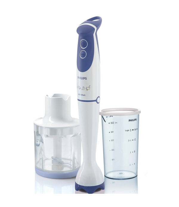 Philips HR1363-04 Daily Collection Hand Blender 600-Watt with Chopper and Beaker - GottaGo.in