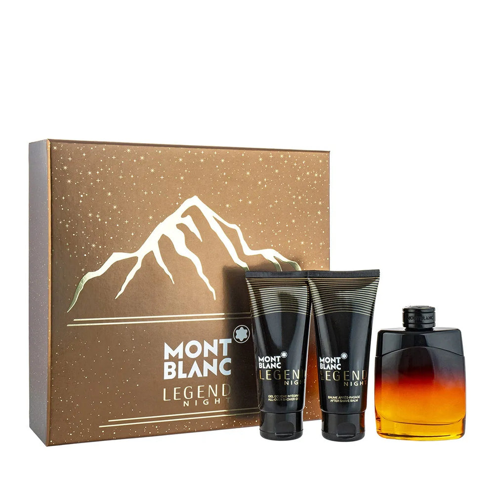 Mont Blanc Legend Night 3 Pcs. Gift Set for Men - GottaGo.in