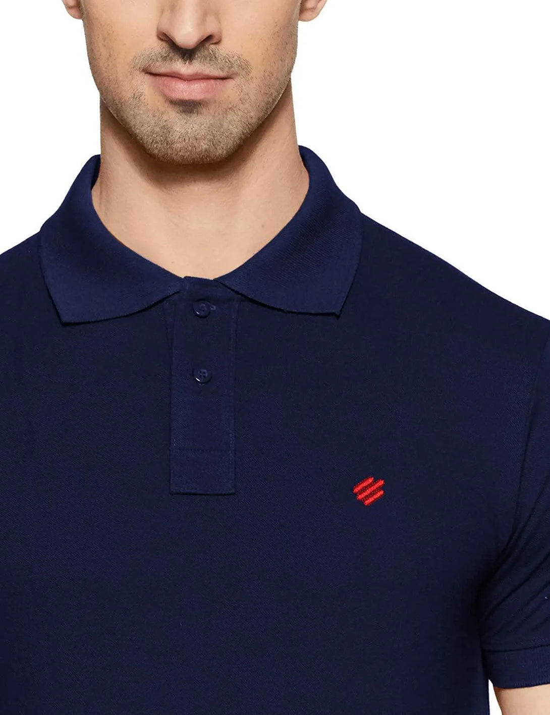 ONN Men's Cotton Polo T-Shirt in Solid Airforce Blue colour - GottaGo.in