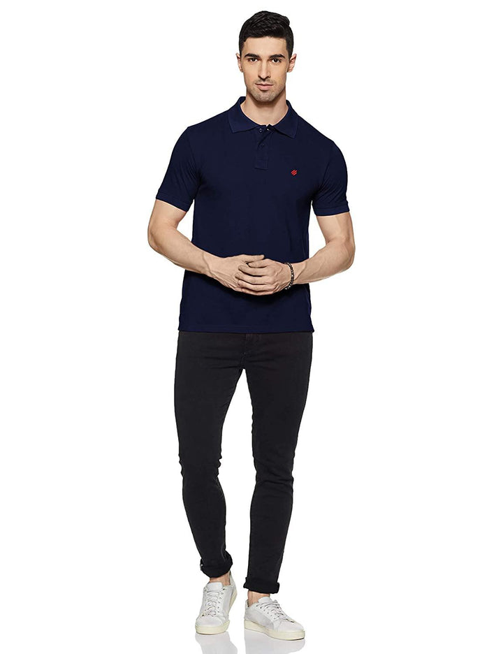 ONN Men's Cotton Polo T-Shirt (Pack of 2) in Solid Airforce Blue-Camel colours - GottaGo.in