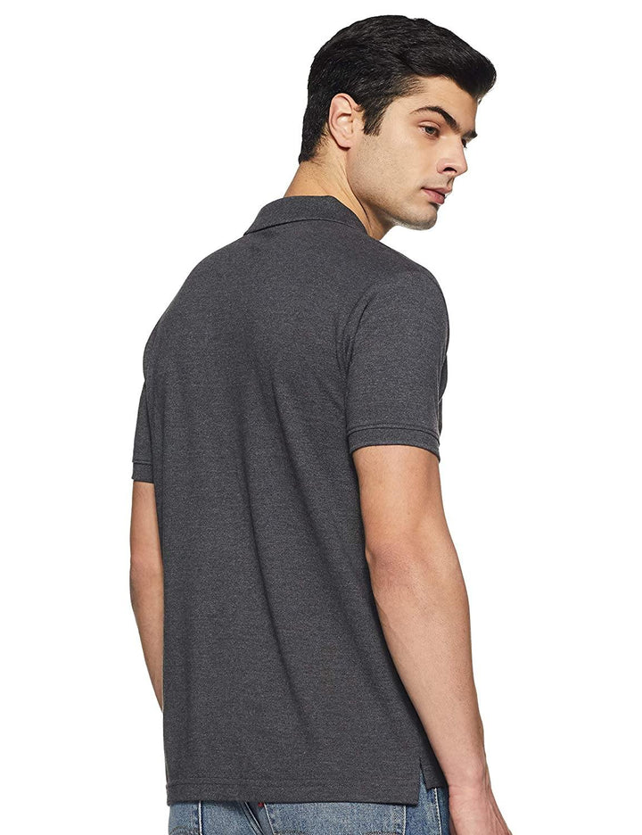 ONN Men's Cotton Polo T-Shirt (Pack of 2) in Solid Black Melange-Camel colours - GottaGo.in