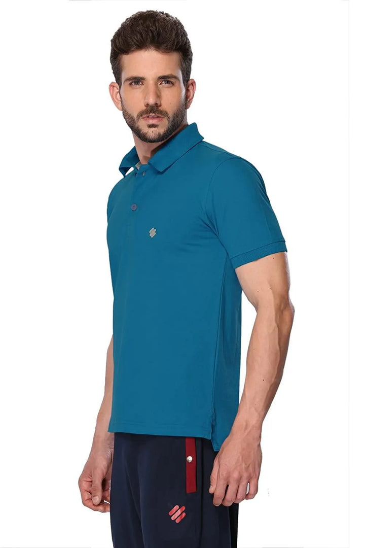 ONN Men's Cotton Polo T-Shirt (Pack of 2) in Solid Bright Blue-Mustard colours - GottaGo.in