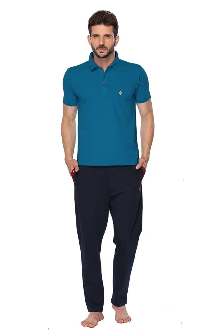 ONN Men's Cotton Polo T-Shirt (Pack of 2) in Solid Bright Blue-Mustard colours - GottaGo.in